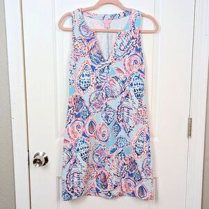 Lilly Pulitzer | Multicolor Seashell Shift Dress Size Small
